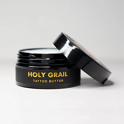 Holy Grail Tattoo Cream For Tattoo Aftercare – Natural Tattoo Ointment Enriched With Shea Butter, Vitamin E, Jojoba Seed Oil – Vegan Friendly Tattoo Moisturizer Protects New Tattoos, Prevents Fading … #TOP2