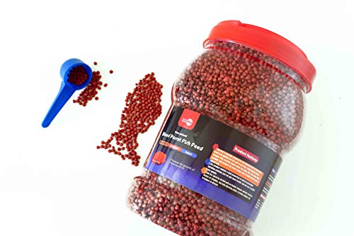 Toyuto 1Kg Parrot Fish Pellets Food Color-Enhancing Red Parrot Cichlid Fish Feed Food thumb #1
