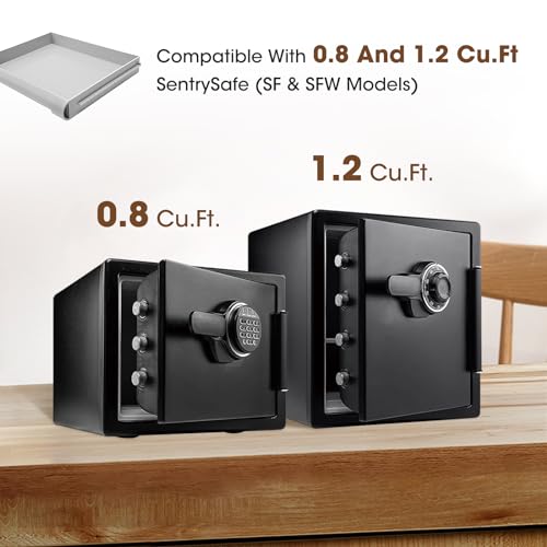 Compatible with SentrySafe SFW082 and SFW123 Fireproof Safes, Tray Insert, Safe Tray Accessory - Keep Your Belongings Organized