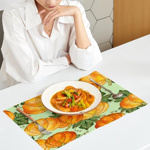 Set de table citrouille 30,5x45,7 cm pour protéger la table des taches