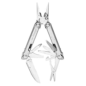 LEATHERMAN, FREE P2 Multitool with Magnetic Locking, One Size Hand Accessible Tools, Made in the USA, with Premium Nylon Sheath