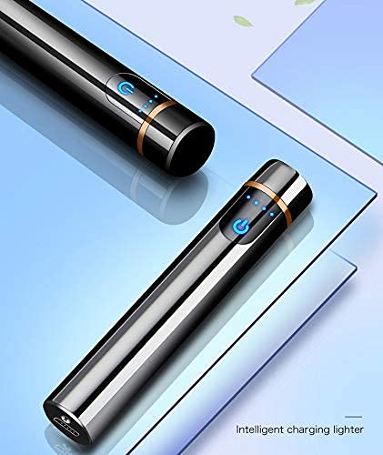 Techking Round Dual Plasma Arc Lighter | Smart Touch USB Rechargeable Windproof Electrical Plasma Beam Arc Lighter 3