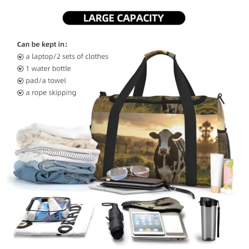 Bolsa de viaje de vaca lechera grande: la solución impermeable para guardar ropa húmeda 6