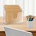 Acrimet Horizontal Triple File Folder Holder Organizer (Manila Folders Letter Size Included) (Clear Crystal Color)