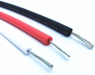 ワイヤー UL3239 シリコーン高圧ワイヤー 30KV 40KV 50KV22awg 20awg 18awg 16awg 高温 150° (Color : Red, Size : 5M_40KV-22AWG)