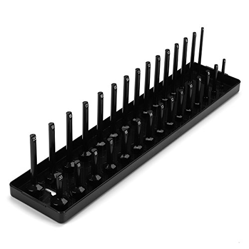 Estante organizador con 30 ranuras métricas de 3/8 pulgadas para piezas de maquinaria
