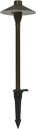 Miniatura 1 de Luz cálida blanca integrada al aire libre de la ruta del paisaje del LED 2700K del latón de bajo voltaje de 3 vatios