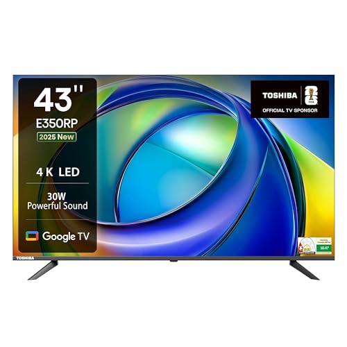 Image of Toshiba 108 cm (43 inches) E350RP Series 4K Ultra HD Smart LED Google TV 43E350RP