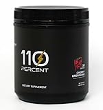 110 Percent Pre-Workout Powder, Energy & Focus Support for Strength Training, Powerlifting & High-Intensity Workouts | 30 Servings, 765g (Cherry Grenadine)