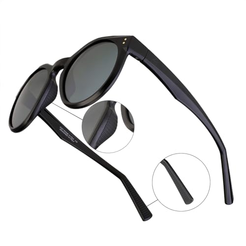 Image of Polarized HD Genuine Glass Sunglasses for Men and Women, Italian Design, Anti-Glare,UV400,Corning True Glass Lenses