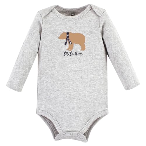Hudson Baby Bodies unissex de manga comprida de algodão para bebês, Suéter de urso alce, 3-6 Meses