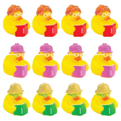 Fun Express Reading Rubber Duckies, 12 Pieces
