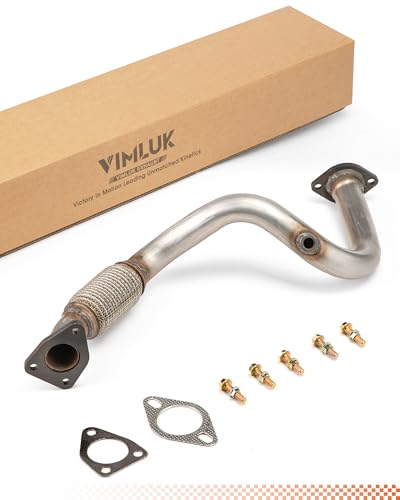 VIMLUK 409SS Exhaust Flex Pipe & Exhaust Front Pipe - Direct Replacement for 2013-2018 Buick Encore 1.4L & 2015-2019 Chevy Trax 1.4L Replacement with 42686958;42444445; 95437532; 25950867(VK-52572)