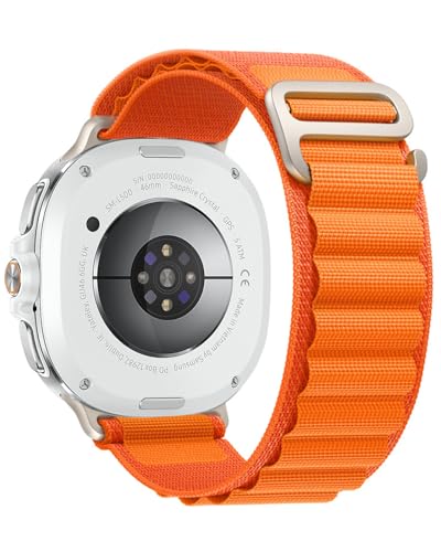 �A���p�C�����[�v�o���h Samsung Galaxy Watch 8 40mm/44mm�Ή� ���ȃi�C�������n �X�|�[�c�X�g���b�v Galaxy Watch 8 Classic 46mm ���f�B�[�X �����Y (�I�����W)