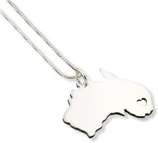 Australia necklace Engraved Personalized sterling silver Australia Country necklace with heart customized Hometown Necklace - Friend Gift