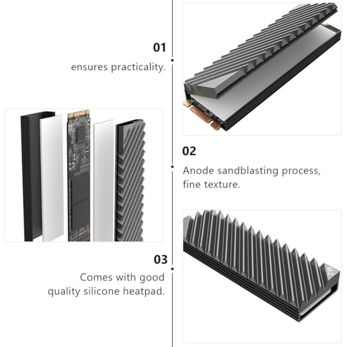 Fregadero de aluminio para evitar sobrecalentamiento en disco duro 3