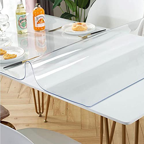 Nappe en plastique transparent solide PVC imperméable protection de table