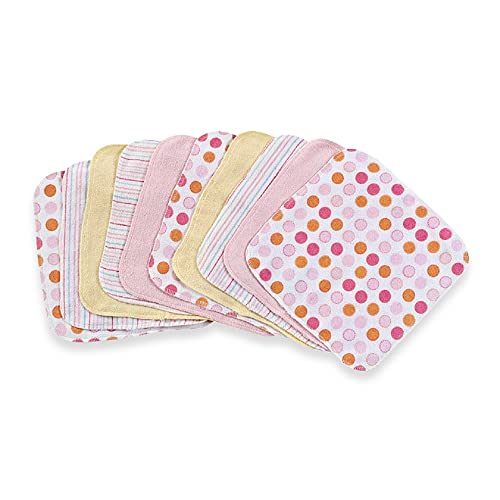 Image of Spasilk Baby 10 Pack Soft Terry Bath Washcloth Wipes