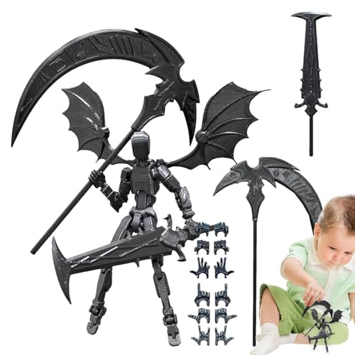 Printed Toys - Multi-Jointed Robot Toy Model Set, Printed Action Figure, Action Figures for Boys, Movable Desktop Decoration, Pr