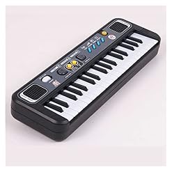 Clavier Piano 37 Touches Musique Numérique Electone Clavier Multifonctionnel Mini Piano Électronique avec Microphone ABS… – Image 2