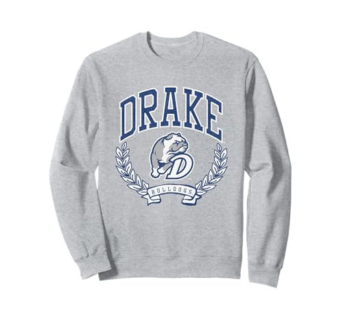 Drake Bulldogs Victory Vintage Heather Gray Sweatshirt