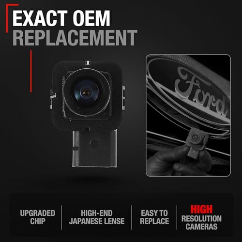 Image of Rear View Backup Camera - Compatible with 2011-2012 Ford Explorer - Reverse Park Assist Camera Replacement - OEM BB5Z19G490A, 590-420