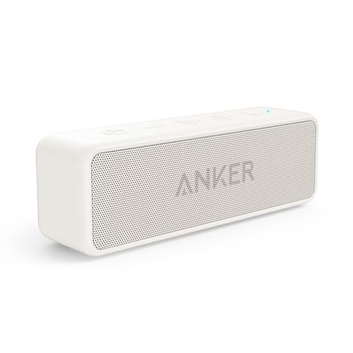 Anker SoundCore 2 (USB Type-C充電 12W スピーカー 24時間連続再生)【完全ワイヤレスステレオ対応/強化された低音 / IPX7防水規格 / デュアルドライバー/マイク内蔵】(オフホワイト)