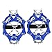 Luzhengyang Walk Traction Ice Cleats Spikes Crampons, 13 Stainless Steel Spikes Hiking Snow Ground, Elderly Children Mountaineering Traction Cleats - Blue M