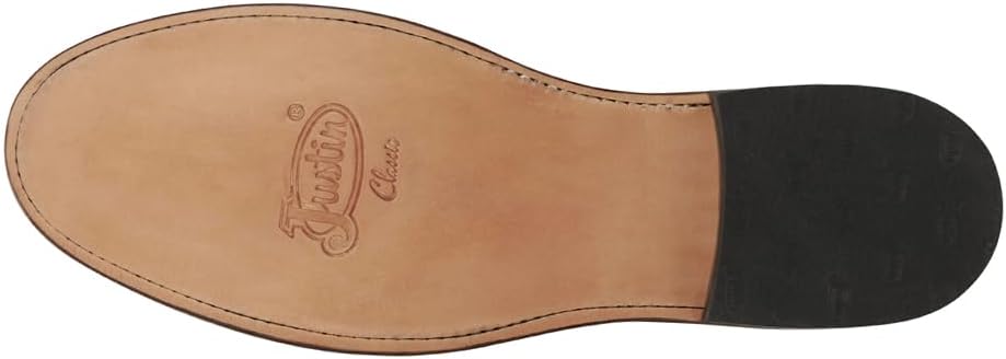 Justin Men’s Braswell 10" Roper Boot – Full Grain Leather Western Boots with Round Toe, Unit Block Heel, Leather Outsole, and Cushioned Insole