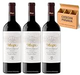 3 x Muga Seleccion Especial - Bodegas Muga - Envío 24 H - Caja Regalo Vino Rioja Muga - Seleccionado por Cosecha Privada (3 x Botellas 75 cl, Selección Especial)