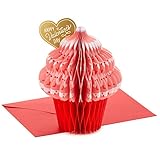 Hallmark Paper Wonder Pop Up Valentines Day Card (Honeycomb Cupcake)