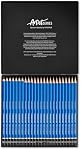Staedtler Mars Lumograph Art Drawing Pencils, Graphite Pencils in Metal Case, Break-Resistant Bonded Lead, Grades 12B-10H, Set of 24