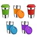 Stainless Steel Cups, Supkiir Metal Drinking Tumblers with Silicone Lids&Sleeves, Unbreakable Light Drinking Cups For Kids/Adults, Set of 5 Metal Cups for Coffee Beer Milk Wine -BPA Free