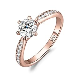 C-Rund 0.5ct Moissanite Rose Gold Plated