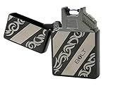 BOLT Lighter® USB Rechargeable Windproof Electric Plasma Arc Lighter Set with USB Charging Cable and Carrying Pouch