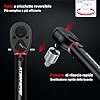 ATsafepro 61 Pezzi Chiave Dinamometrica 1/4",3-25 Nm Chiave Dinamometrica Bici,Con Adattatore da 1/4" a 3/8", Prolunga da 10 cm, Punte, Cacciavite, Precisione ±3% per Biciclette, Motociclette