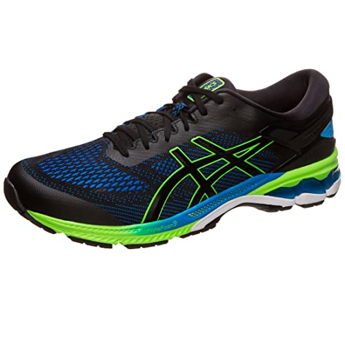 ［アシックス］ ランニングシューズ GEL-KAYANO 26 メンズ ブラック/エレクトリックブルー 26 cm
