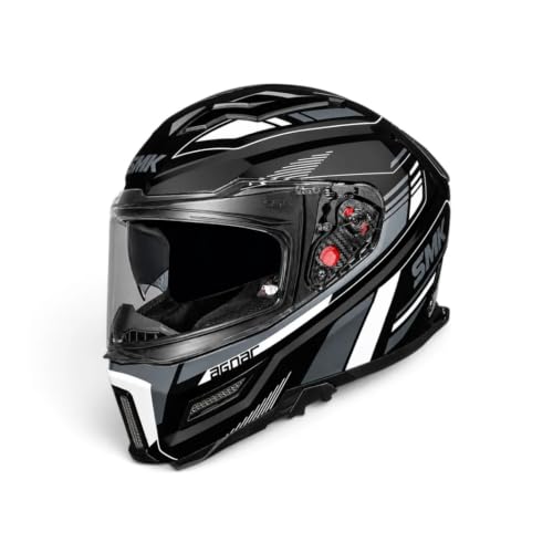Image of SMK Agnar Revv Full Face Dual Visor Helmet - ISI DOT ECE 22.06 Certified | ISI Certified, DOT Certified, ECE 22.06 Certified, Dual Visor, Full Face