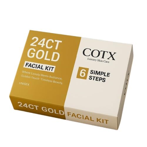 Image of Luxury Facial Kit for Glowing Skin | Unisex Professional Face Care Kit for Home & Salon Use. (24CT GOLD)