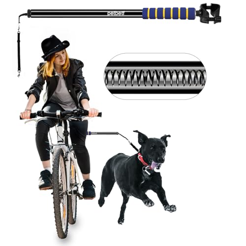 Dog Bike Leash，Hands Free Dog Leash Running Attachment for Large Small Dogs Harness Accessories,Black