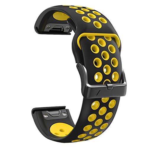 Bracelet silicone 26mm pour Garmin Fenix 6X Pro et 5X sport