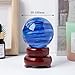 NIBHZ Smelting Crystal Ball Ornaments, All Wishes Will be Fulfilled, Good Luck Will Come, Blue Crystal Ornaments, Blue Smelting Ball,Blue-50mm