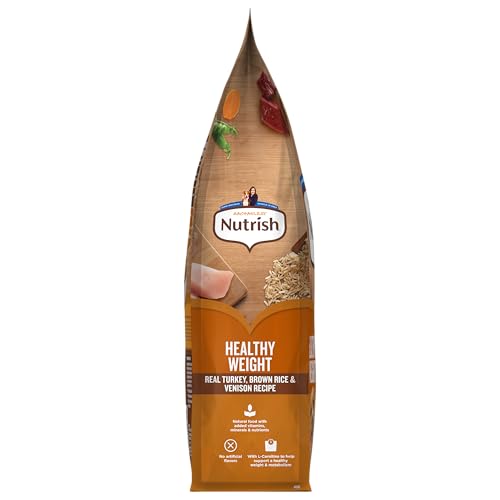 Nutrish Rachael Ray Healthy Weight Adult Dry Dog Food Real Turkey, Brown Rice & Venison Recipe, 4.5 lb. Bag - Image 5