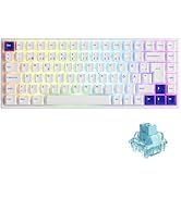 Akko Clavier de Jeu mécanique 75% remplaçable à Chaud avec Touches PBT, 2,4 G sans Fil/Bluetooth/...