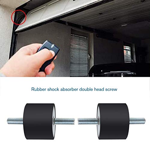 4 Stück M8 40x30mm Doppelend-Gummi-Absorber Halterungen Anti-Vibrations-Isolator für Luftkompressoren Motoren Wasserpumpen