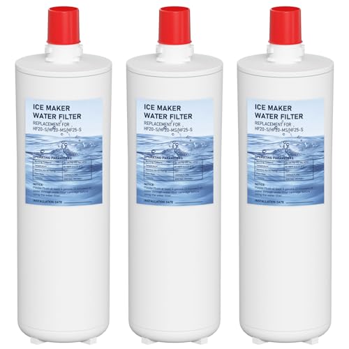 HF20-S HF20-MS HF25-S Water Filter Replacement Compatible with 3M High Flow Series Cartridge HF20-S 5615103/HF20-MS 5615109/HF25-S 5615203 Water Filtration System 3-Packs
