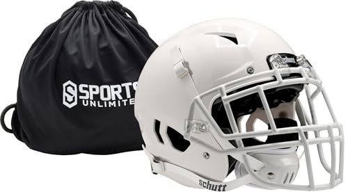 Schutt Vengeance Pro LTD II Adult Football Helmet with Facemask and Sports Unlimited Bag, Schutt Football Helmet Adult