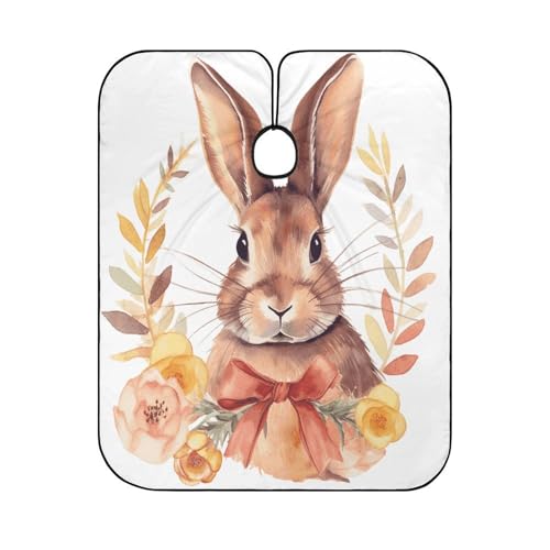 Capa para corte de cabello Bunny Rosette 170x144 cm miniatura 6