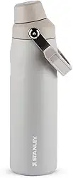Stanley - Garrafa de água Aerolight Fast Flow, garrafa isolada a vácuo para bebidas frias, aço inoxidável leve, 710 ml, Ash