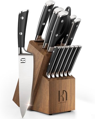 Knife Set 15 Pcs Japanese High Carbon Stainless Steel Kitchen